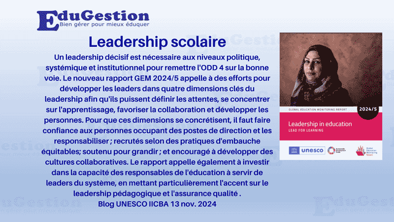 Leadership scolaire